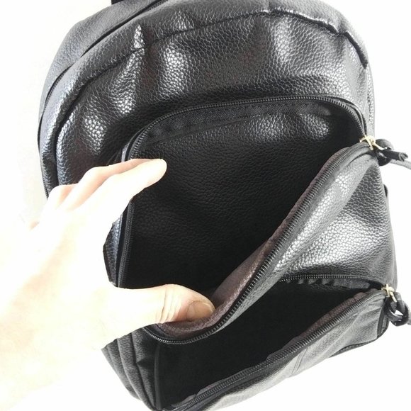 Black Backpack Casual Satchel Handbag Travel Hiking Purse Shoulder Unisex Bag  main image 5